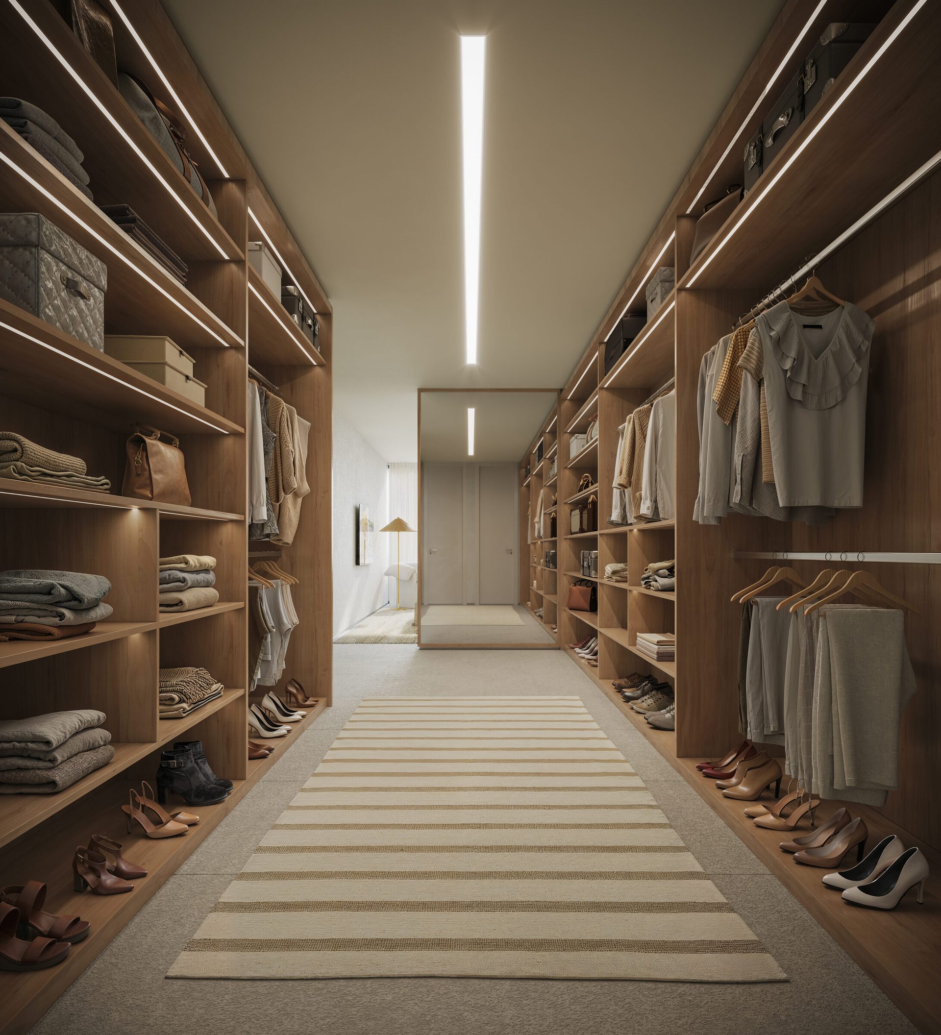 Closet da suíte master do apartamento de luxo em Ipanema